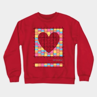 Mydoku_010_H001_004_F: Sudoku, Sudoku coloring, logic, logic puzzle, holiday puzzle, fun, away from screen Crewneck Sweatshirt